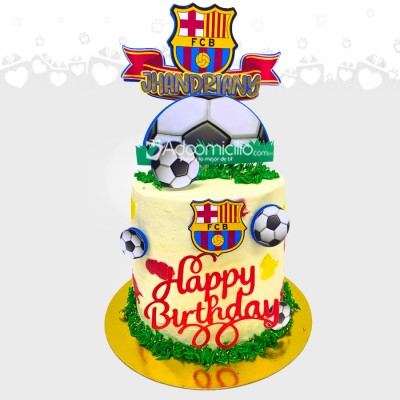Torta Con Temática De Futbol Para 20 Personas A Domicilio En Cali Pedido Con Dos Días De Anticipación 