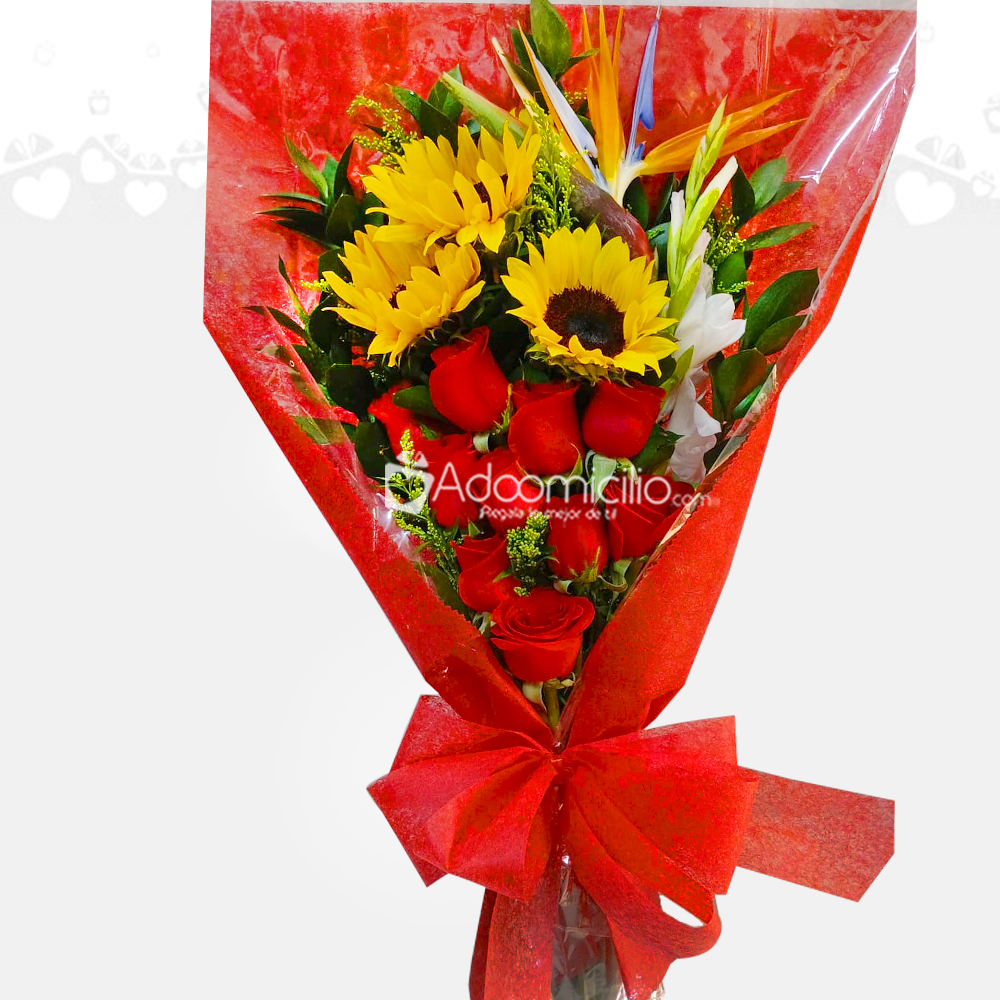 Ramillete Rosas y Girasoles Medellin