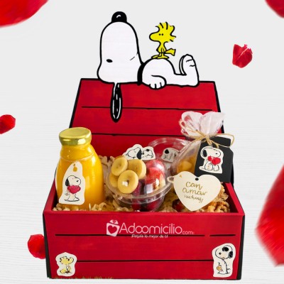 Desayuno Sorpresa De Snoopy Para San Valentín A Domicilio En Bogotá Pedido Con Un Día De Anticipación  